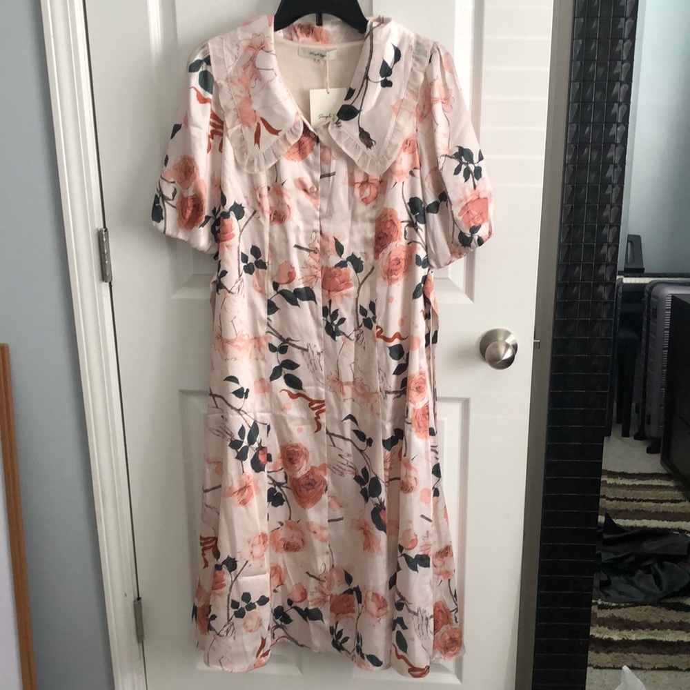 Julie Printed Midi dress